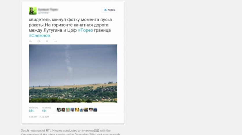 En s’appuyant sur les «preuves» d’Internet, le site Bellingcat publie sa propre enquête sur le MH17