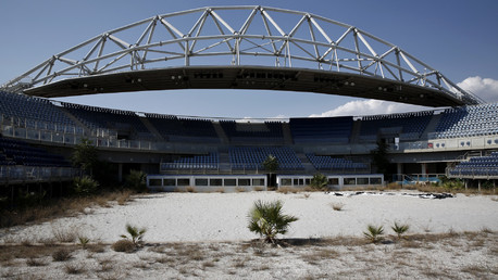 Un stade abandonné pour le volley-ball près d'Athènes