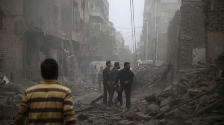 La ville de Douma est régulièrement la cible de bombardements