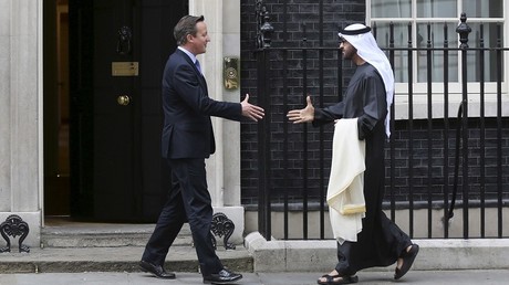 David Cameron et le prince d'Abu Dhabi