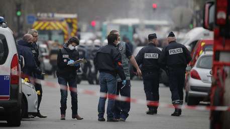 La police à Paris après l'attentat de Charlie Hebdo