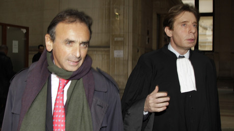 Eric Zemmour et son avocat Maître Olivier Pardo à la Cour de Paris