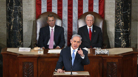Le Premier ministre israélien Benyamin Netanyahou s'adresse au Congrès américain