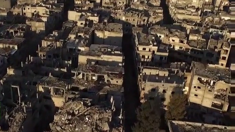 Vidéo choquante : un drone montre la dévastation absolue qui règne à Homs (EXCLUSIF)