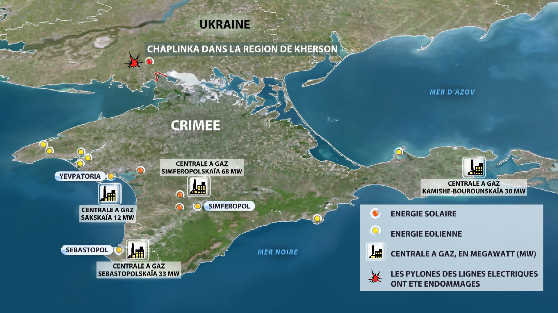 La Crimée se prononce contre les livraisons d’électricité ukrainienne