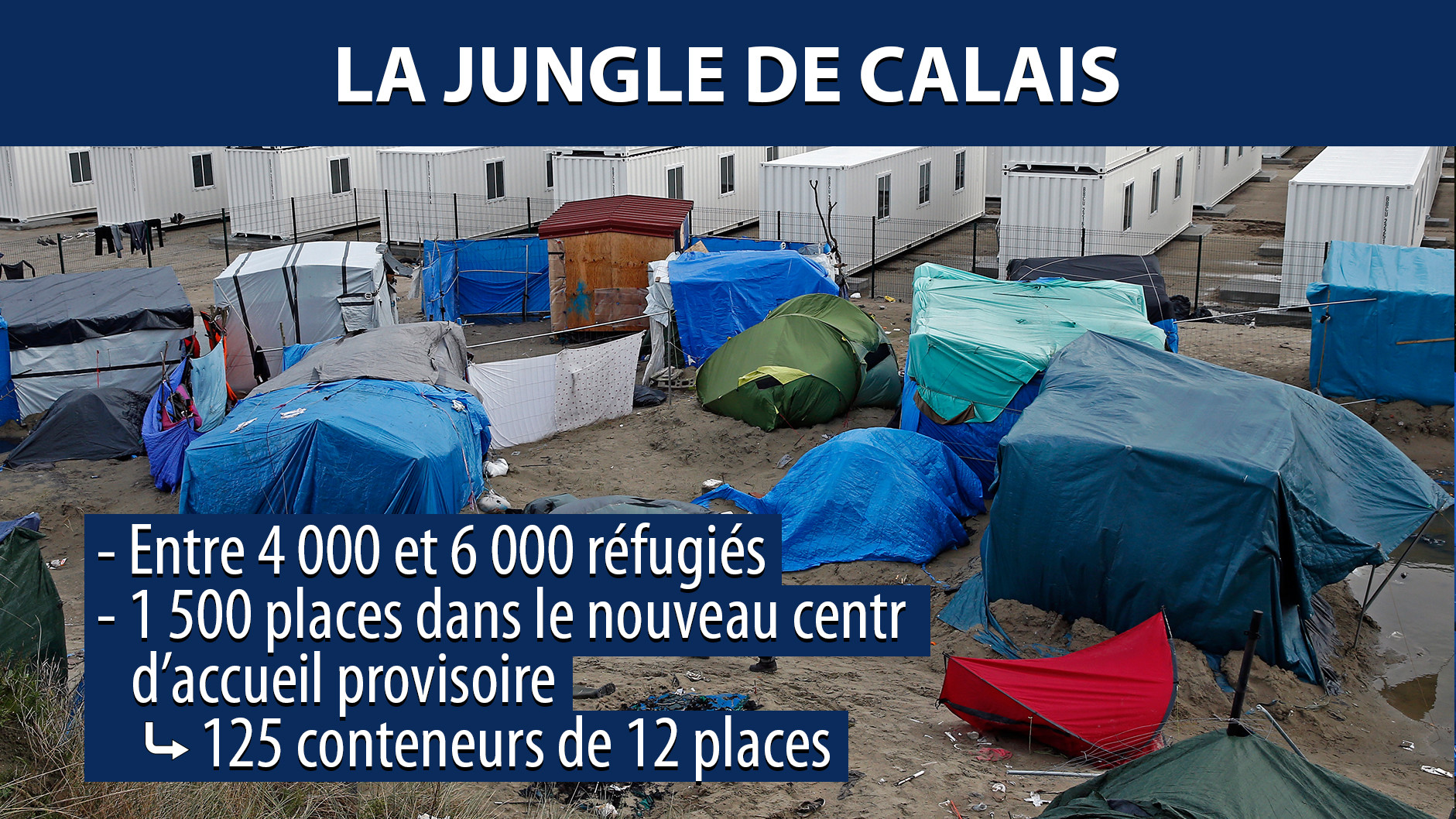 Calais : les autorités vont détruire les tentes de fortune des migrants