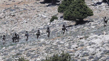 Des combattants du Hezbollah dans la région de Qalamoun au Liban