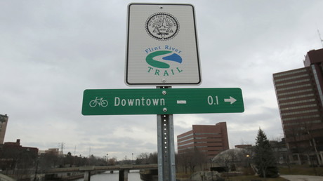 La ville de Flint et sa rivière au coeur de la polémique.