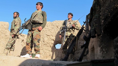 Des soldats de l'Armée nationale afghane 