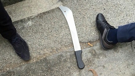 La machette utilisée par l'agresseur à Marseille 