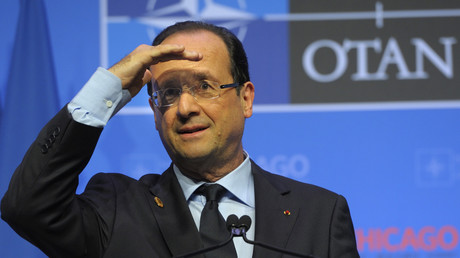François Hollande lors d'un sommet de l'OTAN à Chicago 