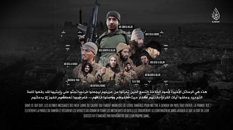Capture d'écran Twitter de l'affiche de la dernière vidéo de Daesh