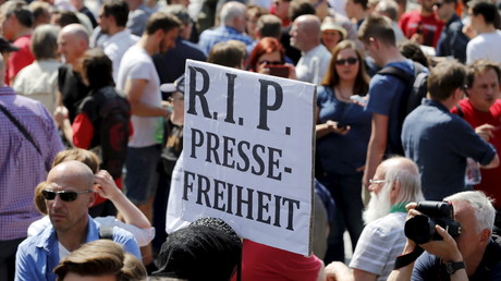 Manifestation allemande pour la libérté de la presse, le 1 août 2015