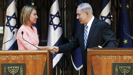 Federica Mogherini et Benjamin Netanyahou 