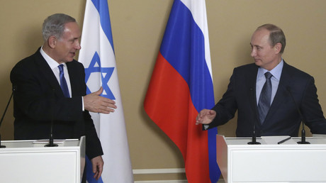 Benjamin Netanyahou et Vladimir Poutine 