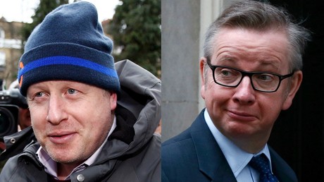 Boris Johnson (à gauche) et Michael Gove (à doite)