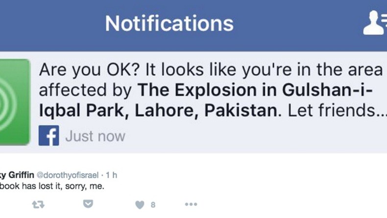 Attentat de Lahore : Facebook s'excuse après l'activation de son Safety Check en dehors du Pakistan