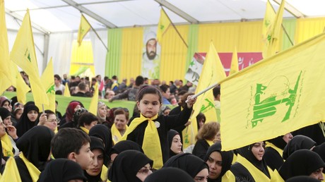 Des supporters du Hezbollah rassemblés au sud Liban