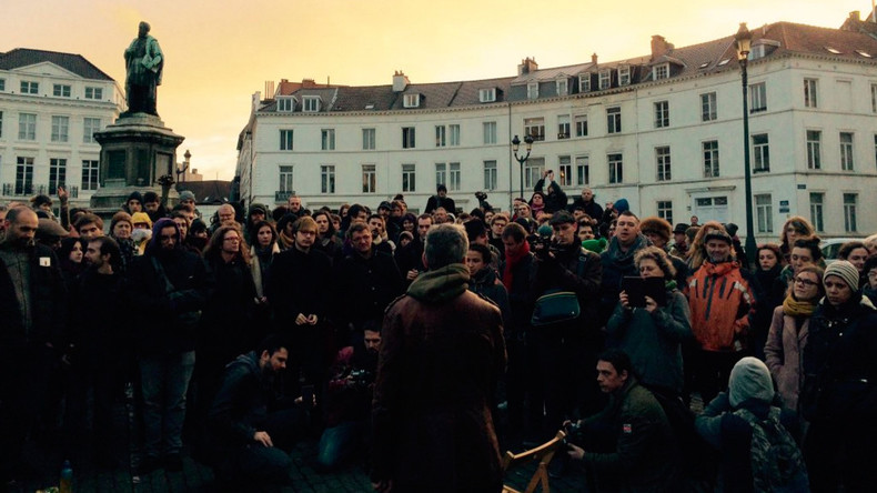 La «Nuit Debout» s’étend jusqu’à Bruxelles (PHOTOS, VIDEO)