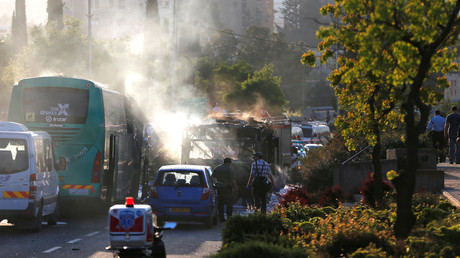 Arrivé des urgences après la déflagration qui a touché un bus à Jérusalem ce lundi 19 avril