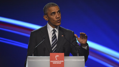 Le président américain Barack Obama à Hanovre 