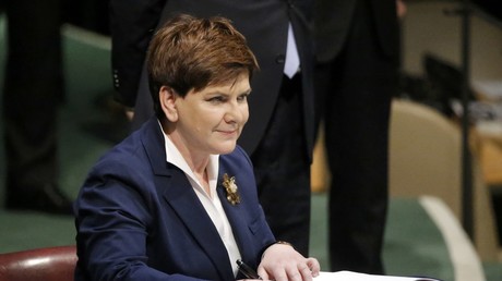 Le Premier ministre de la Pologne Beata Szydlo