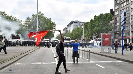La manifestation a dégénéré à Bruxelles