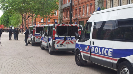 Les policiers déployés à Toulouse lors de la manifestation du 2 juin 