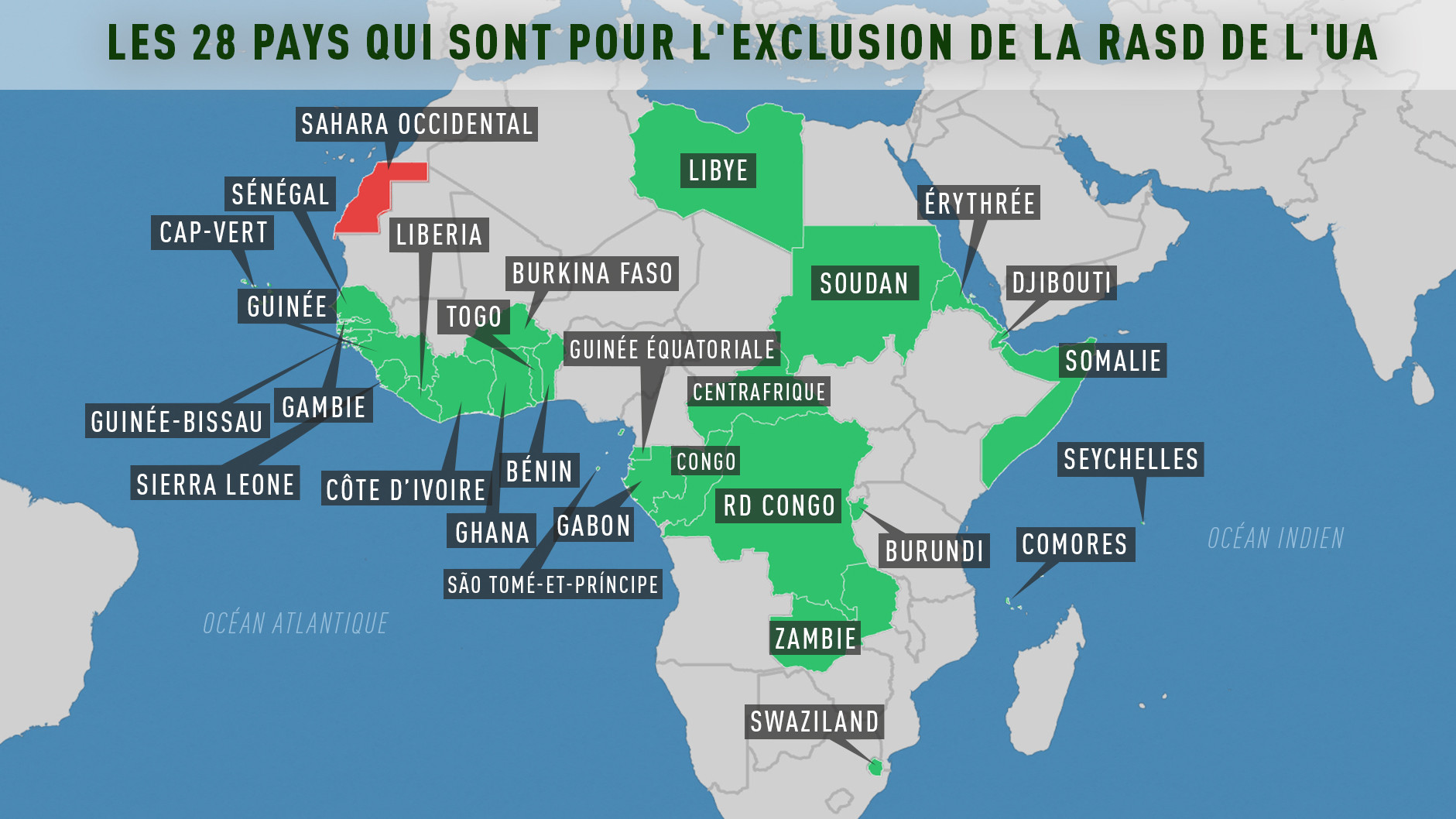 Union Africaine : le Sahara occidental de nouveau au cœur des tensions entre le Maroc et l'Algérie 
