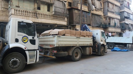 Livraison d'aide humanitaire à Alep