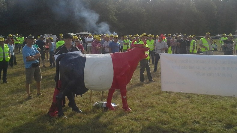Les agriculteurs en colère face aux ministres européens menant la «vie de château» à Chambord