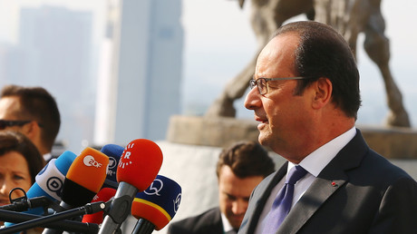 François Hollande à Bratislava, le 16 septembre 2016