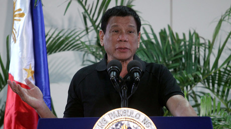 Le président Duterte lors de son discours au Vietnam 