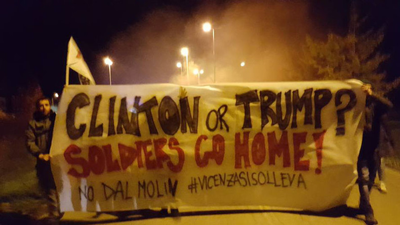 Des manifestants italiens exigent le départ des troupes américaines de leur pays (VIDEO)