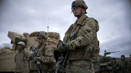 Des soldats américains lors d'une exercice militaire de l'OTAN en Bulgarie, en 2016
