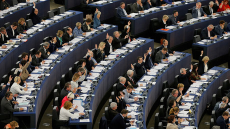 Un vote au Parlement européen à Strasbourg.