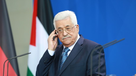 Le président palestinien, Mahmoud Abbas, lors d'une rencontre à Berlin en 2016