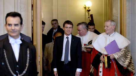 Manuel Valls à la Cour de cassation en janvier 2015