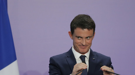 Manuel Valls lors d'une de ses dernières conférences de presse en tant que Premier ministre.