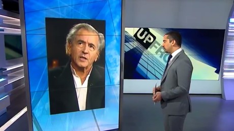 Bernard Henri Lévy sur le plateau d'Al-Jazeera 