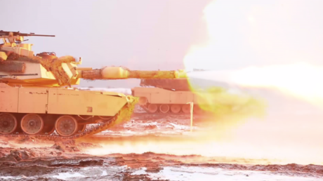 Des chars M1 Abrams près de Zagan