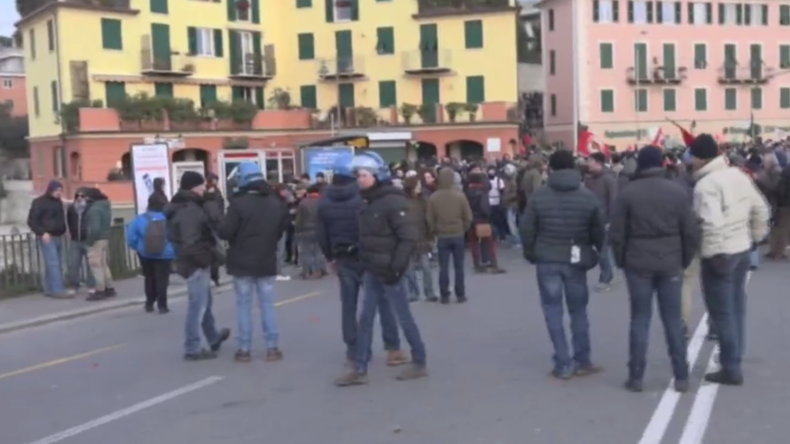 Violente manifestation contre une conférence de l’extrême droite à Gênes (PHOTOS, VIDEO)
