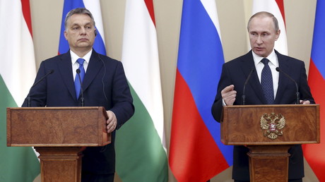 Viktor Orban et Vladimir Poutine à Moscou en 2016