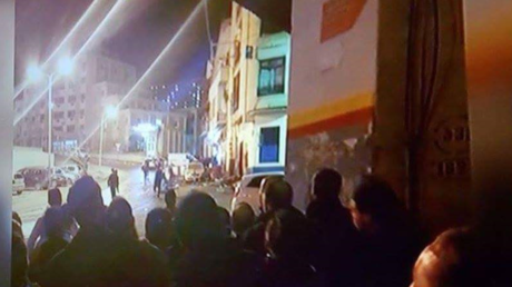 Les environs du site frappé par une explosion à Constantine, le 26 février, selon un internaute