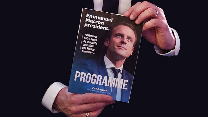 RT «très flatté» d'être la pièce centrale de la campagne d'Emmanuel Macron