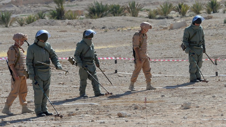 Plus de 150 militaires russes déployés à Palmyre pour déminer la ville et la cité antique