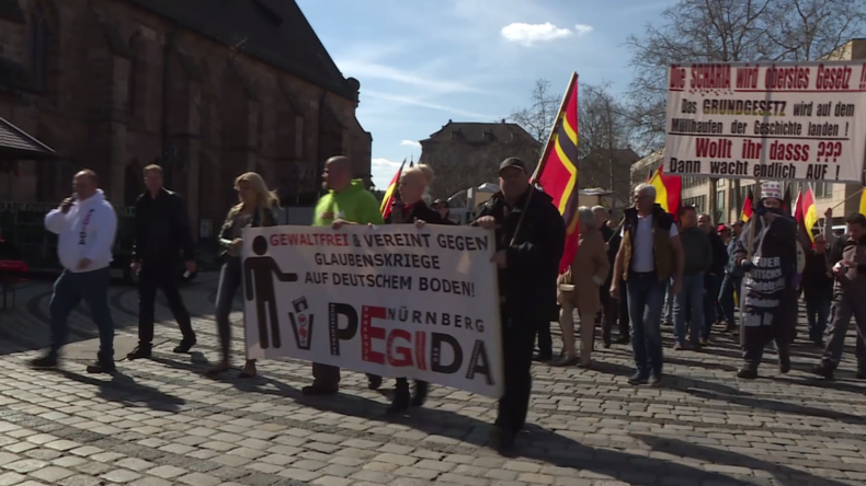 PEGIDA défile pour le deuxième anniversaire de la création de sa section de Nuremberg (VIDEO)