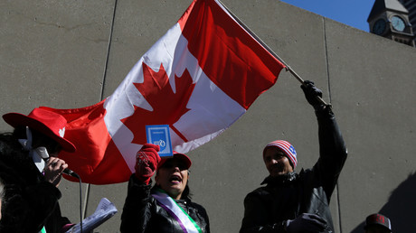 Une manifestation contre l'islamophobie au Canada 
