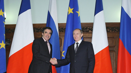 François Fillon et Vladimir Poutine 