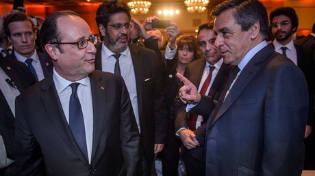 François Fillon et François Hollande au dîner du CRIF